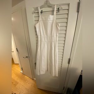 J. Crew White Midi Dress